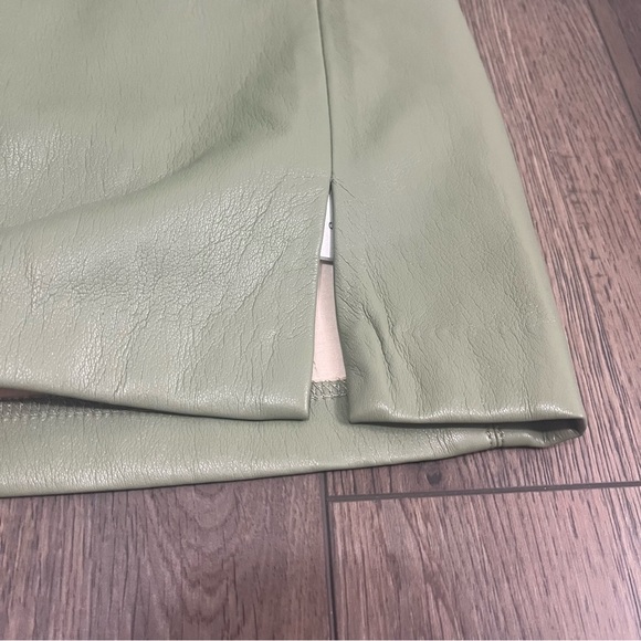 WINDSOR - High Rise Slit - Mini Skirt - Green - Women’s S - Picture 7 of 10